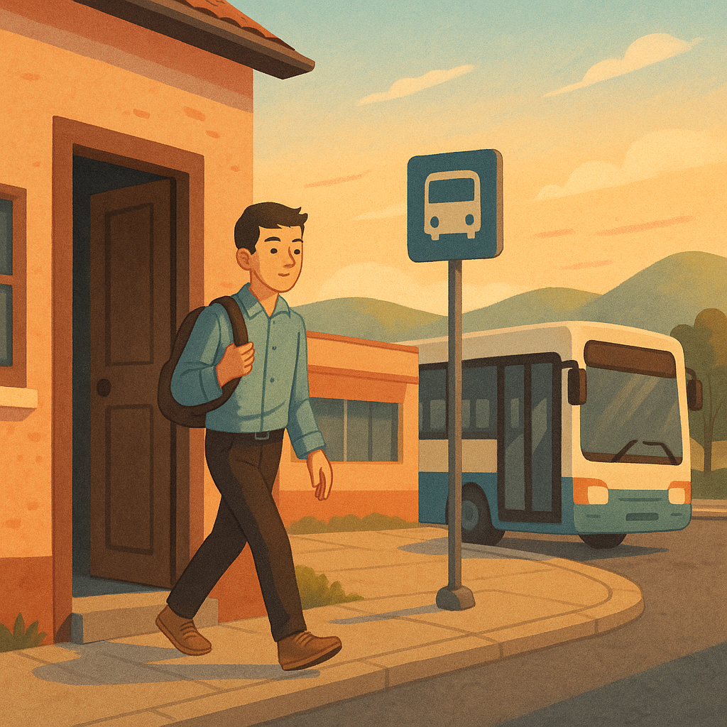 Cover art illustration for A Simple Day for Marco short story.